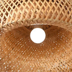 Luminária de Teto Bambu Artesanal Iluminação sofisticada