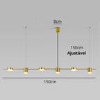 Lustre Pendente Moderno Dimerizável LED