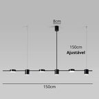 Lustre Pendente Moderno Dimerizável LED
