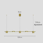 Lustre Pendente Moderno Dimerizável LED