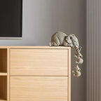 Estatuetas Família Elefante 3 Peças - Resina Premium e Acabamento Artesanal