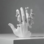 Escultura Mão em Mosaico – Arte em Resina com Design Contemporâneo