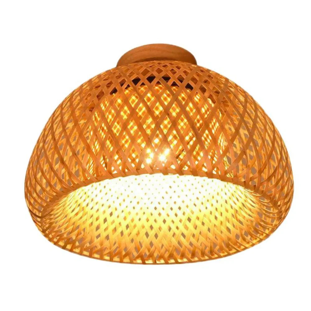 Plafon de Teto Bambu Artesanal Iluminação Sofisticada e Consciência Ecológica