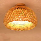 Plafon de Teto Bambu Artesanal Iluminação Sofisticada e Consciência Ecológica