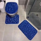 Kit 3 Tapetes Absorve Zelar – Máxima Absorção e Conforto para Seu Banheiro