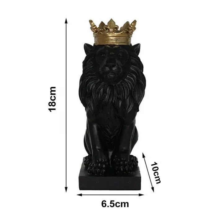 Estatueta Leão Imperador – Poder, Elegância e Presença na Decoração