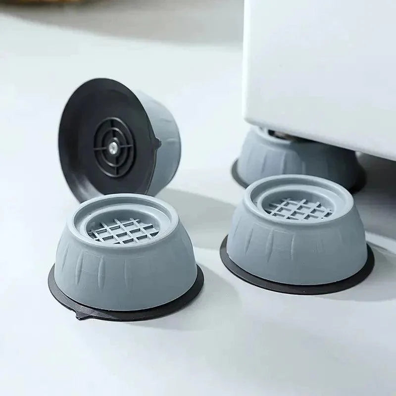 Kit 4 Pés Anti Vibração para Máquina de Lavar – Estabilidade e Silêncio