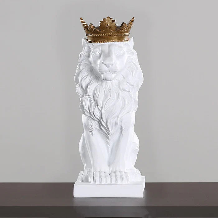 Estatueta Leão Imperador – Poder, Elegância e Presença na Decoração