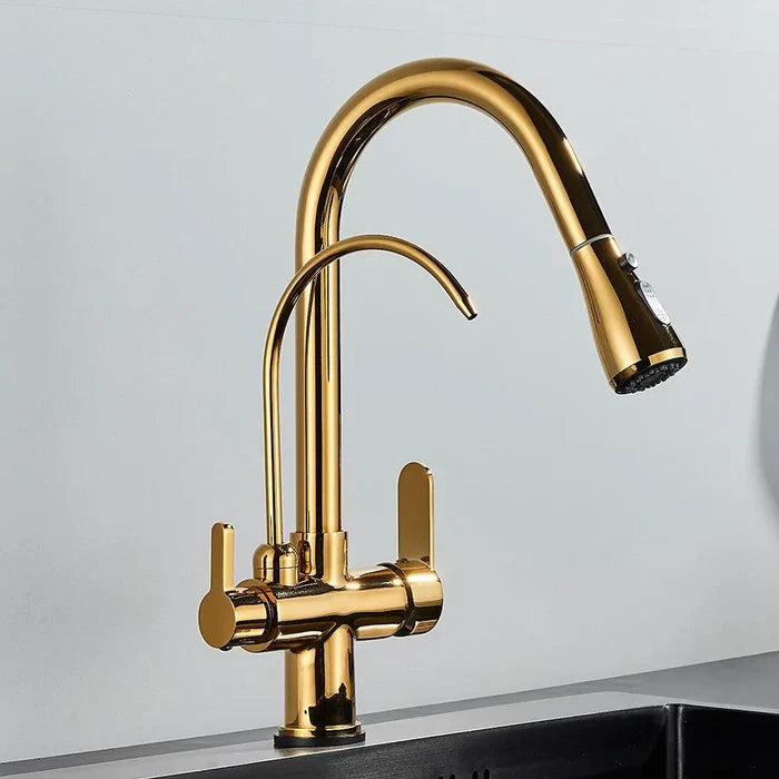 Torneira Gourmet Monocomando Dupla Função Filtro Integrado + Jato Extensível