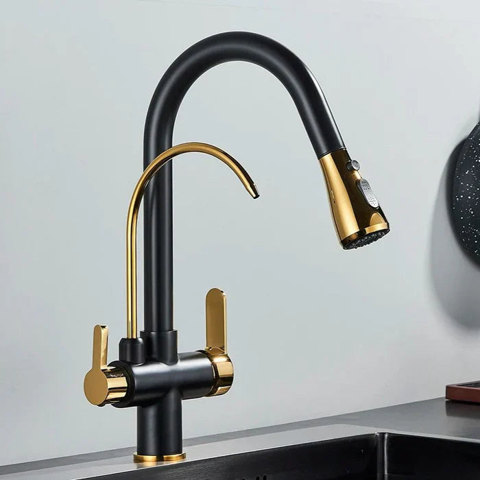 Torneira Gourmet Monocomando Dupla Função Filtro Integrado + Jato Extensível