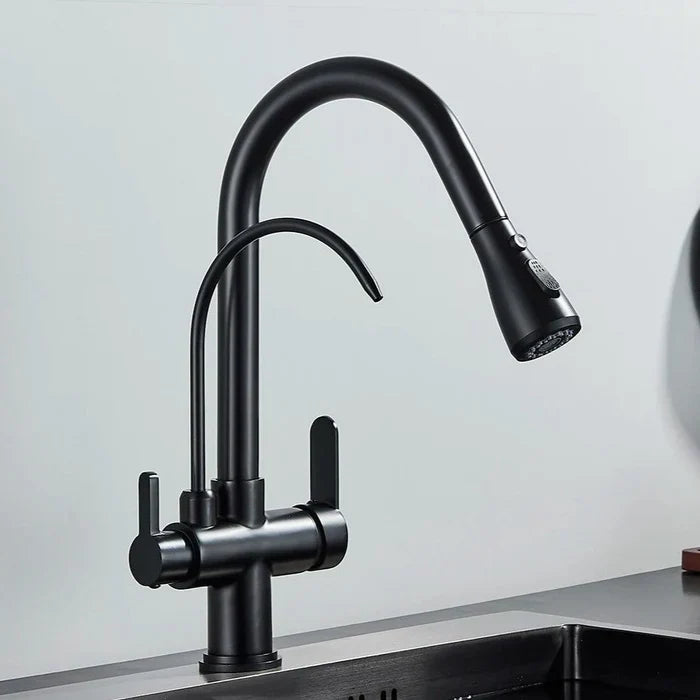 Torneira Gourmet Monocomando Dupla Função Filtro Integrado + Jato Extensível