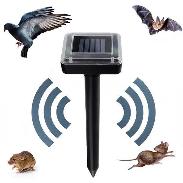 Repelente Solar Ultrassônico à Prova d’Água Espanta Pragas 24h