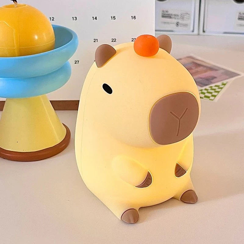 Luminária LED Capivara Portátil – Luz Suave e Design Encantador