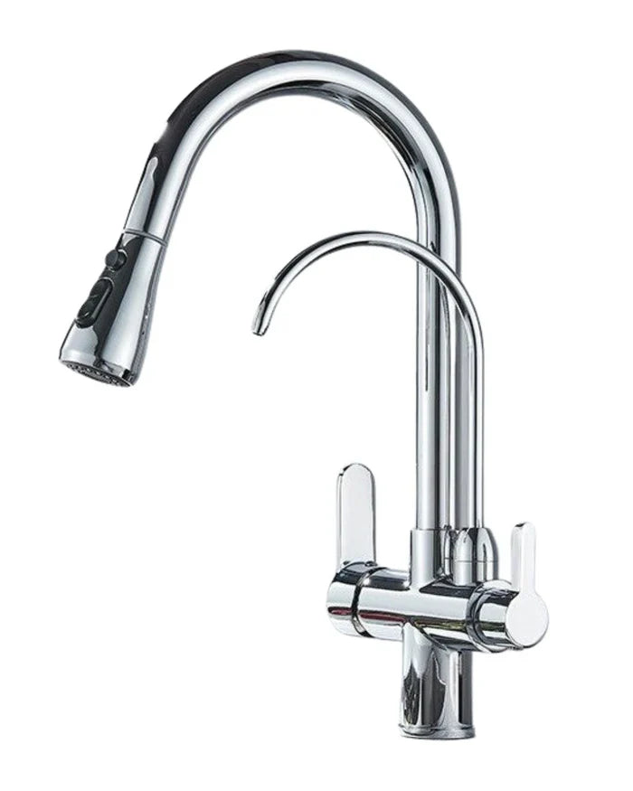 Torneira Gourmet Monocomando Dupla Função Filtro Integrado + Jato Extensível
