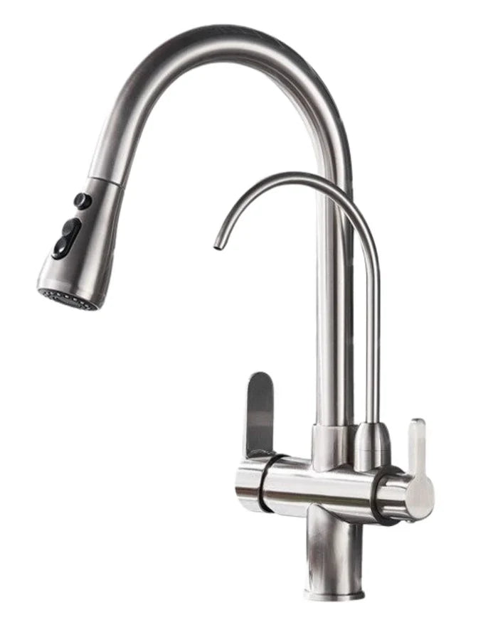 Torneira Gourmet Monocomando Dupla Função Filtro Integrado + Jato Extensível