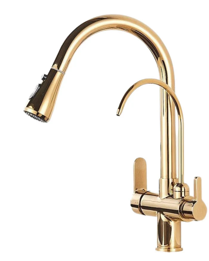 Torneira Gourmet Monocomando Dupla Função Filtro Integrado + Jato Extensível