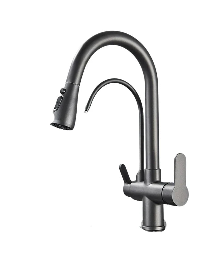 Torneira Gourmet Monocomando Dupla Função Filtro Integrado + Jato Extensível